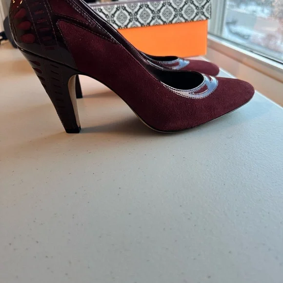 Stunning ISOLA heels Size 10 M Crimson - Picture 9 of 11